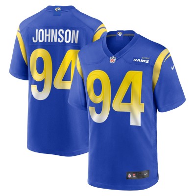 Игровая джерси Desjuan Johnson Los Angeles Rams Nike Home - Royal