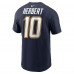 Los Angeles Chargers Justin Herbert Nike Navy Alternate Super Chargers Name & Number T-Shirt