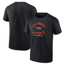 Футболка Cincinnati Bengals Logo Athletic Black Vintage Arch Футболка Cincinnati Bengals Logo Athletic Black Vintage Arch