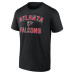 Футболка Atlanta Falcons Logo Athletic Black Cotton Victory Arch