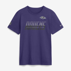 Футболка Baltimore Ravens Nike Purple Sideline Dri-FIT Футболка Baltimore Ravens Nike Purple Sideline Dri-FIT