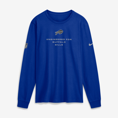 Футболка с длинным рукавом Buffalo Bills Nike Royal Sideline Bold Arch Star Dri-FIT