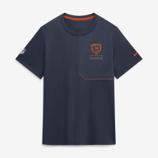 Chicago Bears Nike Navy Sideline UV Dri-FIT Coaches Shirt Chicago Bears Nike Navy Sideline UV Dri-FIT Coaches Shirt