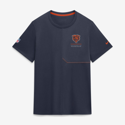 Chicago Bears Nike Navy Sideline UV Dri-FIT Coaches Shirt