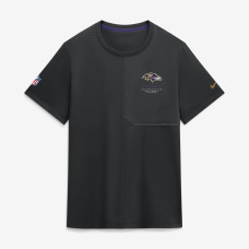 Baltimore Ravens Nike Black Sideline UV Dri-FIT Coaches Shirt Baltimore Ravens Nike Black Sideline UV Dri-FIT Coaches Shirt