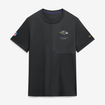 Baltimore Ravens Nike Black Sideline UV Dri-FIT Coaches Shirt