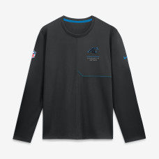 Carolina Panthers Nike Black Sideline Coaches UV Dri-FIT Long Sleeve Shirt Carolina Panthers Nike Black Sideline Coaches UV Dri-FIT Long Sleeve Shirt