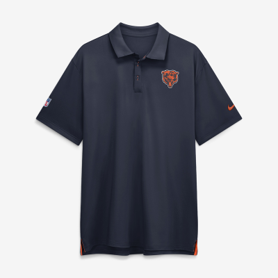 Поло Chicago Bears Nike Navy Sideline Powerful Blocking Dri-FIT Tour