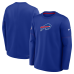 Свитшот Buffalo Bills Nike Royal Sideline Coaches Team Present Midweight Therma-FIT Свитшот Buffalo Bills Nike Royal Sideline Coaches Team Present Midweight Therma-FIT