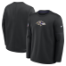 Свитшот Baltimore Ravens Nike Black Sideline Coaches Team Present Midweight Therma-FIT Свитшот Baltimore Ravens Nike Black Sideline Coaches Team Present Midweight Therma-FIT