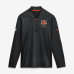 Пуловер Cincinnati Bengals Nike Black Sideline Logo Glory Midweight Dri-FIT Half-Zip Пуловер Cincinnati Bengals Nike Black Sideline Logo Glory Midweight Dri-FIT Half-Zip