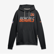 Толстовка Cincinnati Bengals Nike Black Sideline Standard Issue Top Prospect Dri-FIT