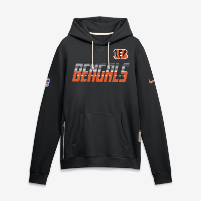Толстовка Cincinnati Bengals Nike Black Sideline Standard Issue Top Prospect Dri-FIT