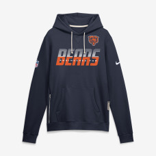 Толстовка Chicago Bears Nike Navy Sideline Standard Issue Top Prospect Dri-FIT