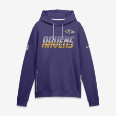 Толстовка Baltimore Ravens Nike Purple Sideline Standard Issue Top Prospect Dri-FIT