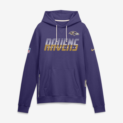 Толстовка Baltimore Ravens Nike Purple Sideline Standard Issue Top Prospect Dri-FIT