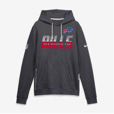 Толстовка Buffalo Bills Nike Charcoal Sideline Standard Issue Top Prospect Dri-FIT
