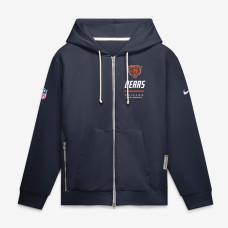 Толстовка Chicago Bears Nike Navy Sideline Standard Issue Quarterback Scramble Dri-FIT Full-Zip