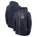 Толстовка Chicago Bears Nike Navy Sideline Standard Issue Quarterback Scramble Dri-FIT Full-Zip