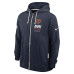 Толстовка Chicago Bears Nike Navy Sideline Standard Issue Quarterback Scramble Dri-FIT Full-Zip