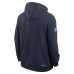 Толстовка Chicago Bears Nike Navy Sideline Standard Issue Quarterback Scramble Dri-FIT Full-Zip