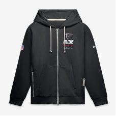 Толстовка Atlanta Falcons Nike Black Sideline Standard Issue Quarterback Scramble Dri-FIT Full-Zip