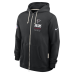 Толстовка Atlanta Falcons Nike Black Sideline Standard Issue Quarterback Scramble Dri-FIT Full-Zip
