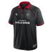 Поло Atlanta Falcons Fanatics Black/Red Homerun Raglan V-Neck