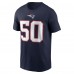 New England Patriots Mike Vrabel Nike Navy Retired Player Name & Number T-Shirt