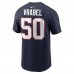 New England Patriots Mike Vrabel Nike Navy Retired Player Name & Number T-Shirt