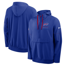 Куртка Buffalo Bills Nike Royal Sideline Logo Glory Anorak Half-Zip Hooded