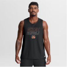 Cincinnati Bengals Nike Black Kickoff Miler Dri-FIT Tank​ Top