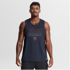 Chicago Bears Nike Navy Kickoff Miler Dri-FIT Tank​ Top