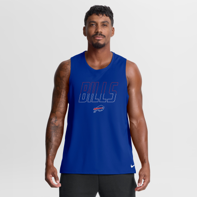 Buffalo Bills Nike Royal Kickoff Miler Dri-FIT Tank​ Top