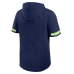 Seattle Seahawks Fanatics College Navy Optimal Play Short Sleeve Hooded T-Shirt