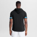 Футболка Carolina Panthers Fanatics Black Optimal Play Short Sleeve Hooded