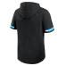 Футболка Carolina Panthers Fanatics Black Optimal Play Short Sleeve Hooded