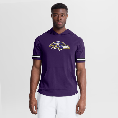 Футболка Baltimore Ravens Fanatics Purple Optimal Play Short Sleeve Hooded