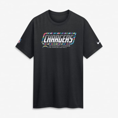Футболка Los Angeles Chargers Nike 2026 NFL Crucial Catch Tri-Blend Dri-FIT - Black
