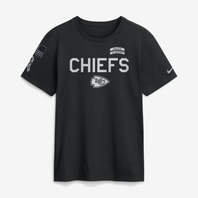 Футболка Kansas City Chiefs Nike 2026 Salute to Service Sideline Dri-FIT - Black