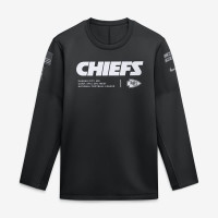 Свитшот Kansas City Chiefs Nike 2026 Salute to Service Sideline Coaches Crewneck Therma-FIT - Black