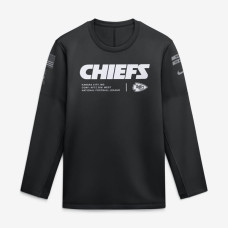 Свитшот Kansas City Chiefs Nike 2026 Salute to Service Sideline Coaches Crewneck Therma-FIT - Black Свитшот Kansas City Chiefs Nike 2026 Salute to Service Sideline Coaches Crewneck Therma-FIT - Black