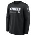 Свитшот Kansas City Chiefs Nike 2026 Salute to Service Sideline Coaches Crewneck Therma-FIT - Black