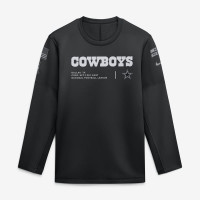 Свитшот Dallas Cowboys Nike 2026 Salute to Service Sideline Coaches Crewneck Therma-FIT - Black