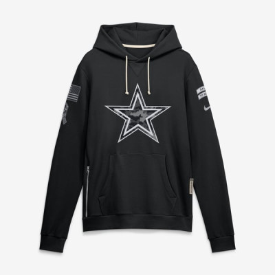 Толстовка Dallas Cowboys Nike 2026 Salute to Service Sideline Dri-FIT - Black