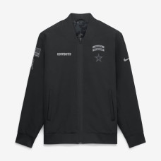 Куртка Dallas Cowboys Nike 2026 Salute to Service Sideline Full-Zip Bomber - Black Куртка Dallas Cowboys Nike 2026 Salute to Service Sideline Full-Zip Bomber - Black