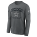Футболка с длинным рукавом Dallas Cowboys Nike 2026 Salute to Service - Gray