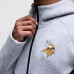 Minnesota Vikings Nike Heather Gray Tech Fleece Full-Zip Windrunner Hoodie