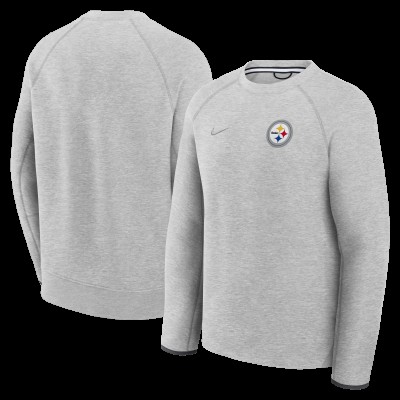 Кофта Pittsburgh Steelers Nike Heather Gray Tech Fleece Raglan