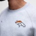 Denver Broncos Nike Heather Gray Tech Fleece Raglan Sweatshirt
